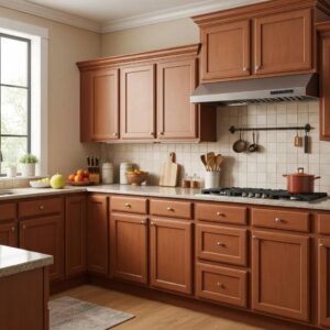 Modern kitchen cabinets in Hamilton home showcasing Shaker and flat-panel styles