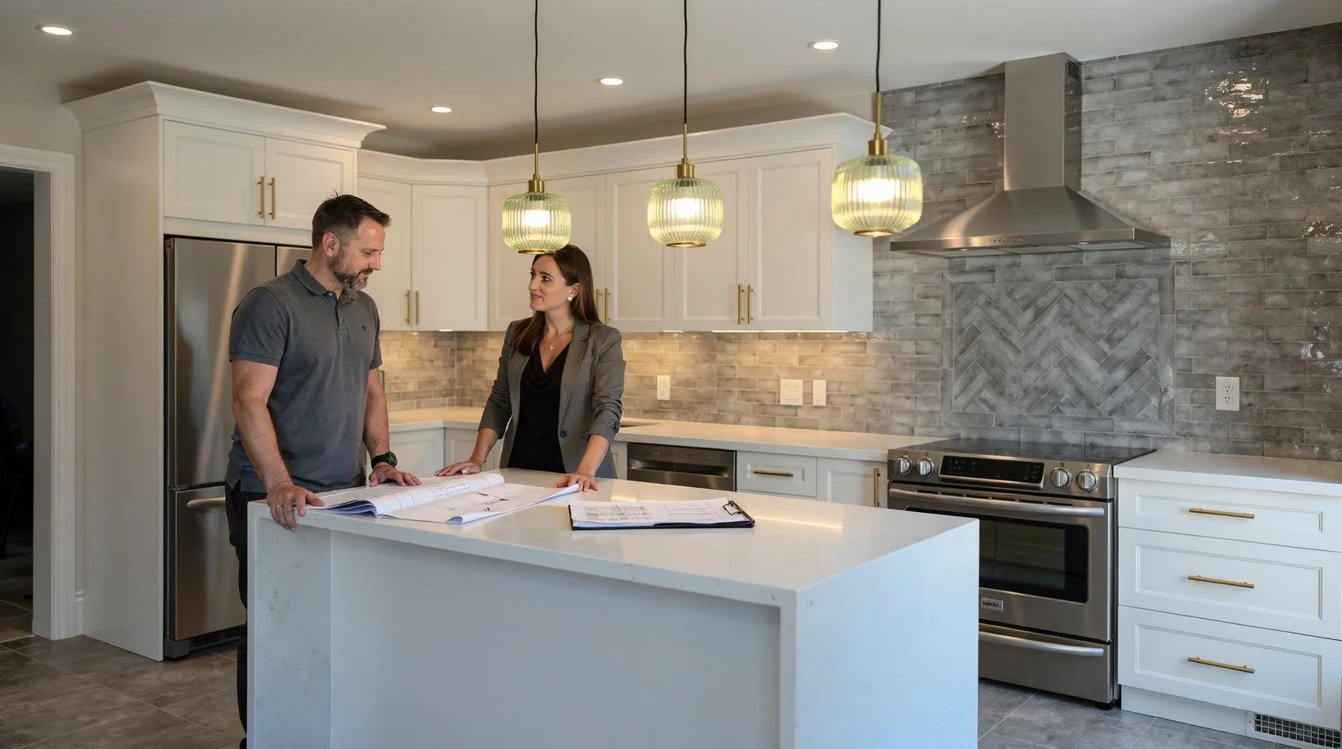 Homeowners should plan their financing around the total project cost, including cabinetry, countertops, delivery
